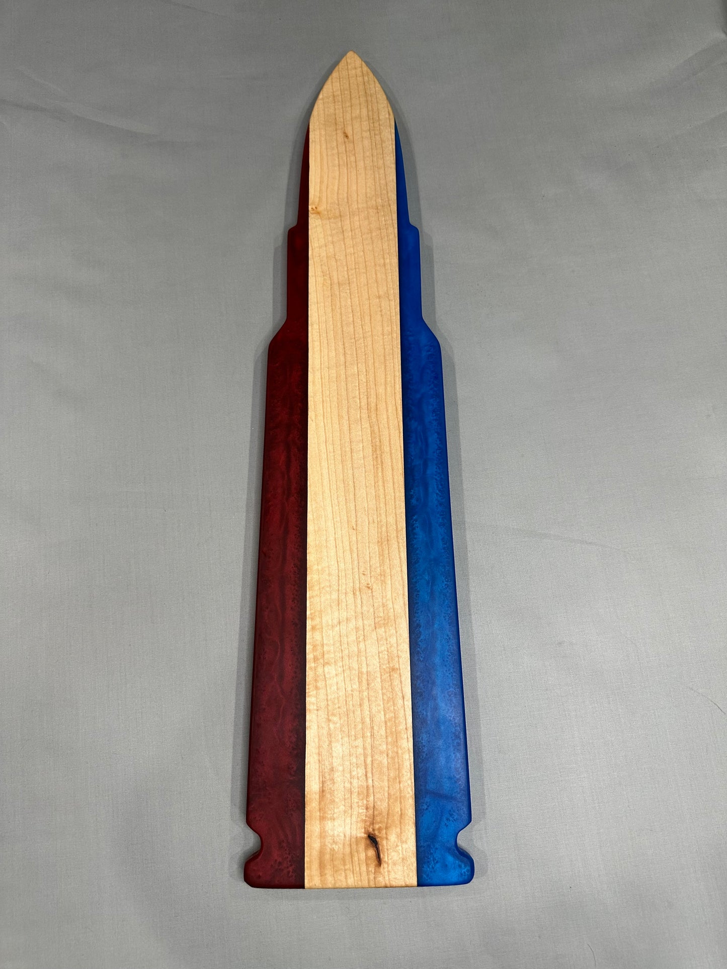 Red and Blue Maple Bullet Charcuterie Board