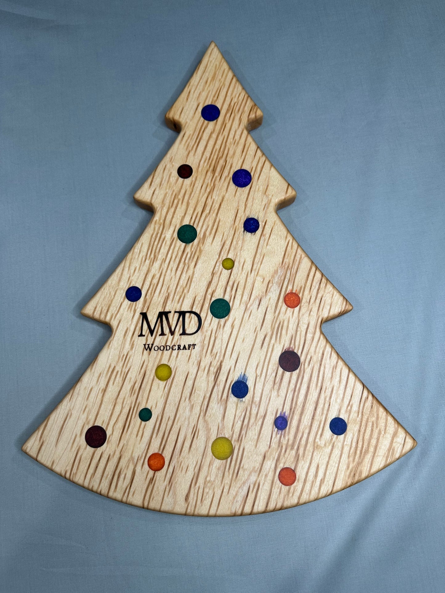 Multi-Colored Maple Christmas Tree Charcuterie Board