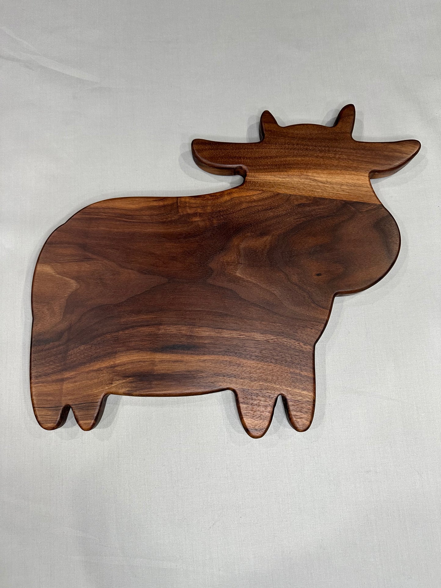 Walnut Cow Charcuterie Board