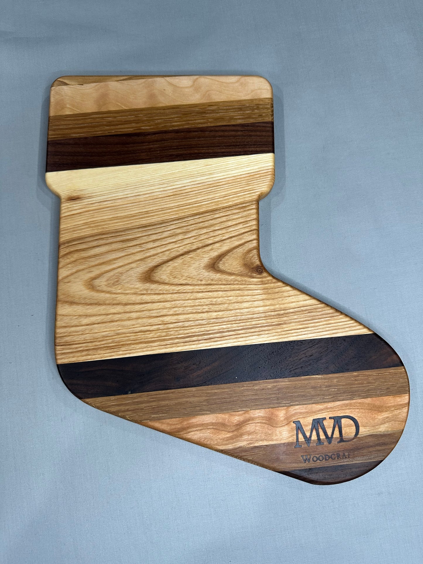 Mixed Wood Stocking Charcuterie Board