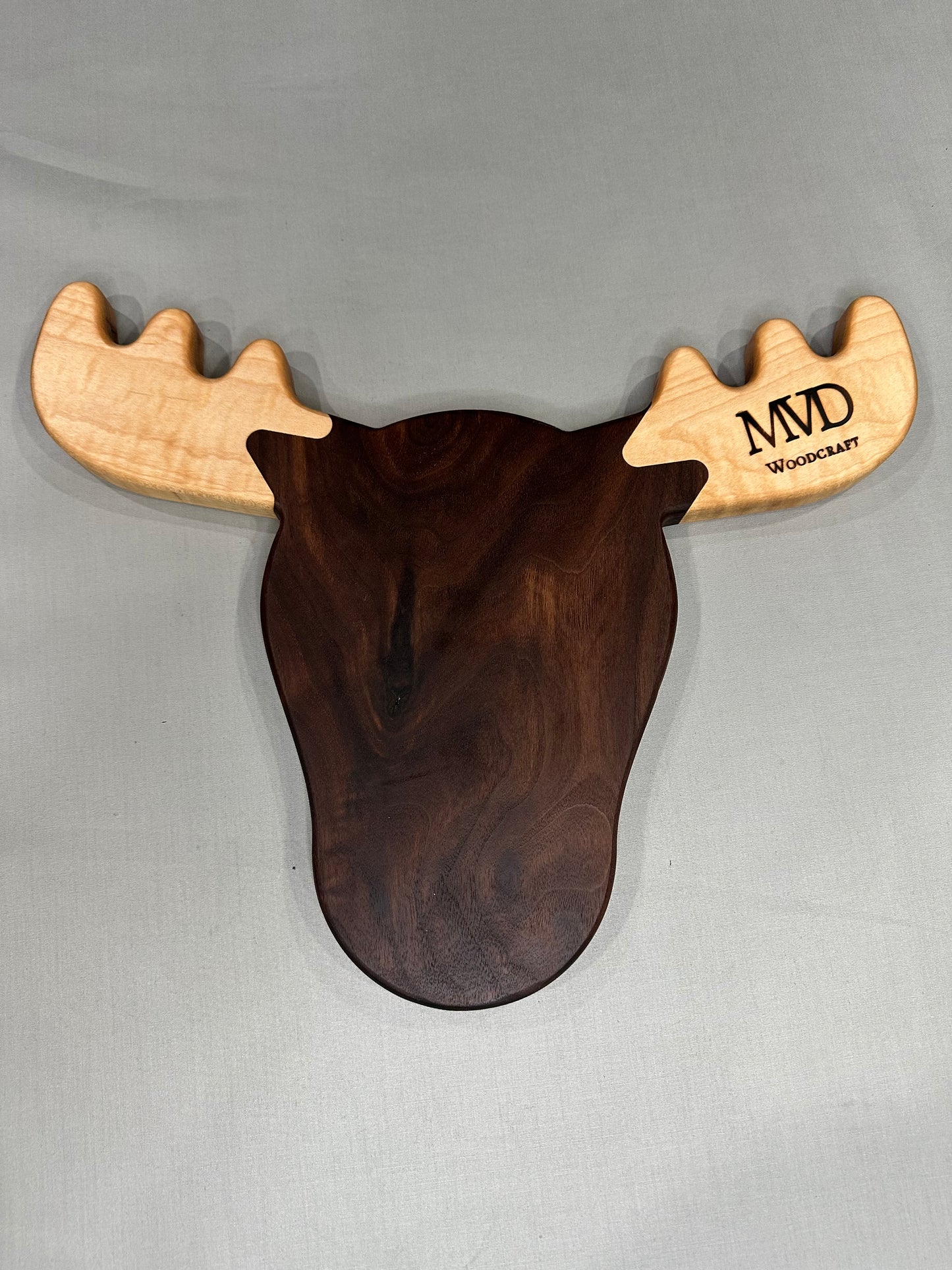 Maple and Walnut Moose Charcuterie Board