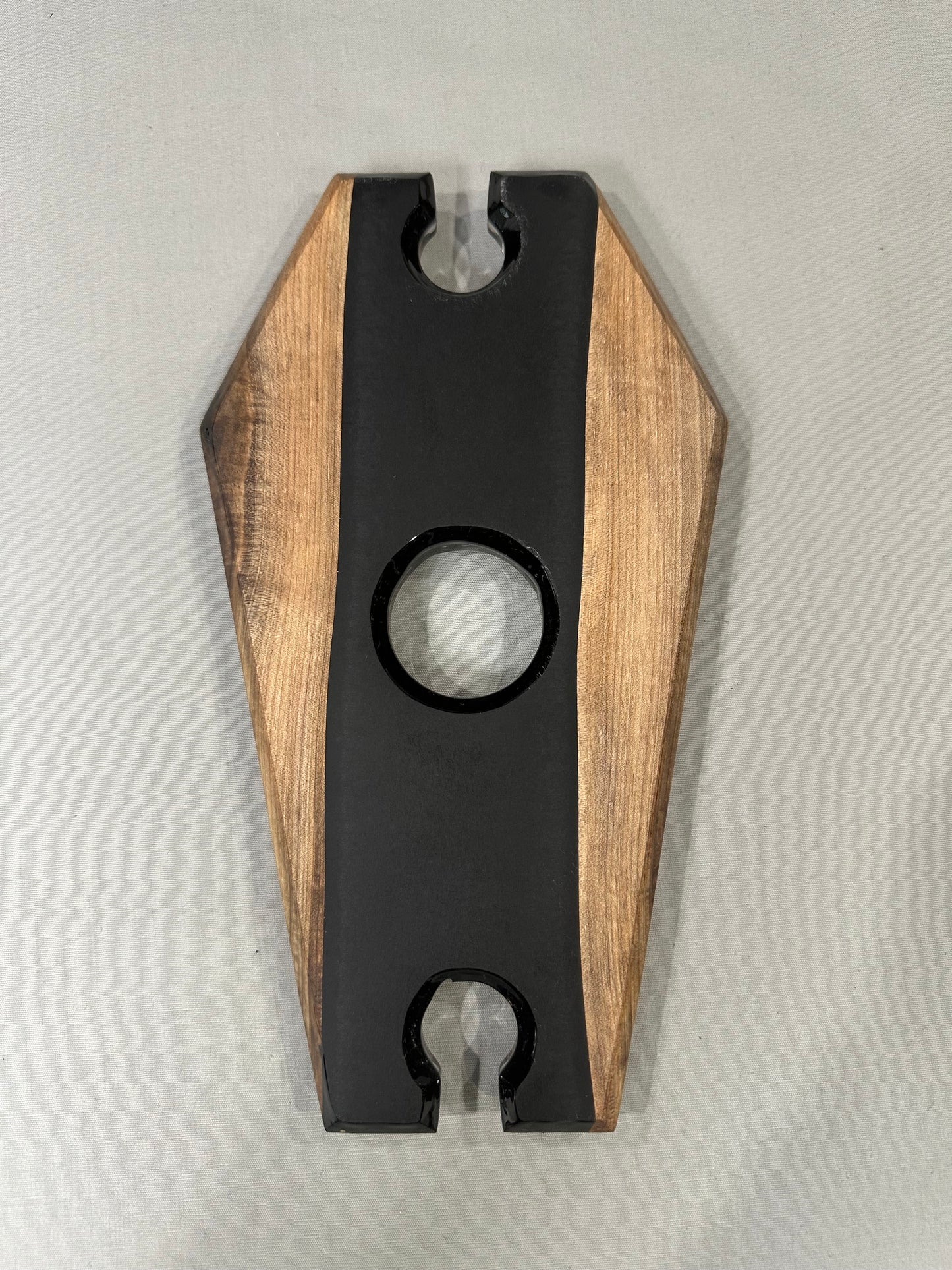 Walnut Skeleton Wine Caddy
