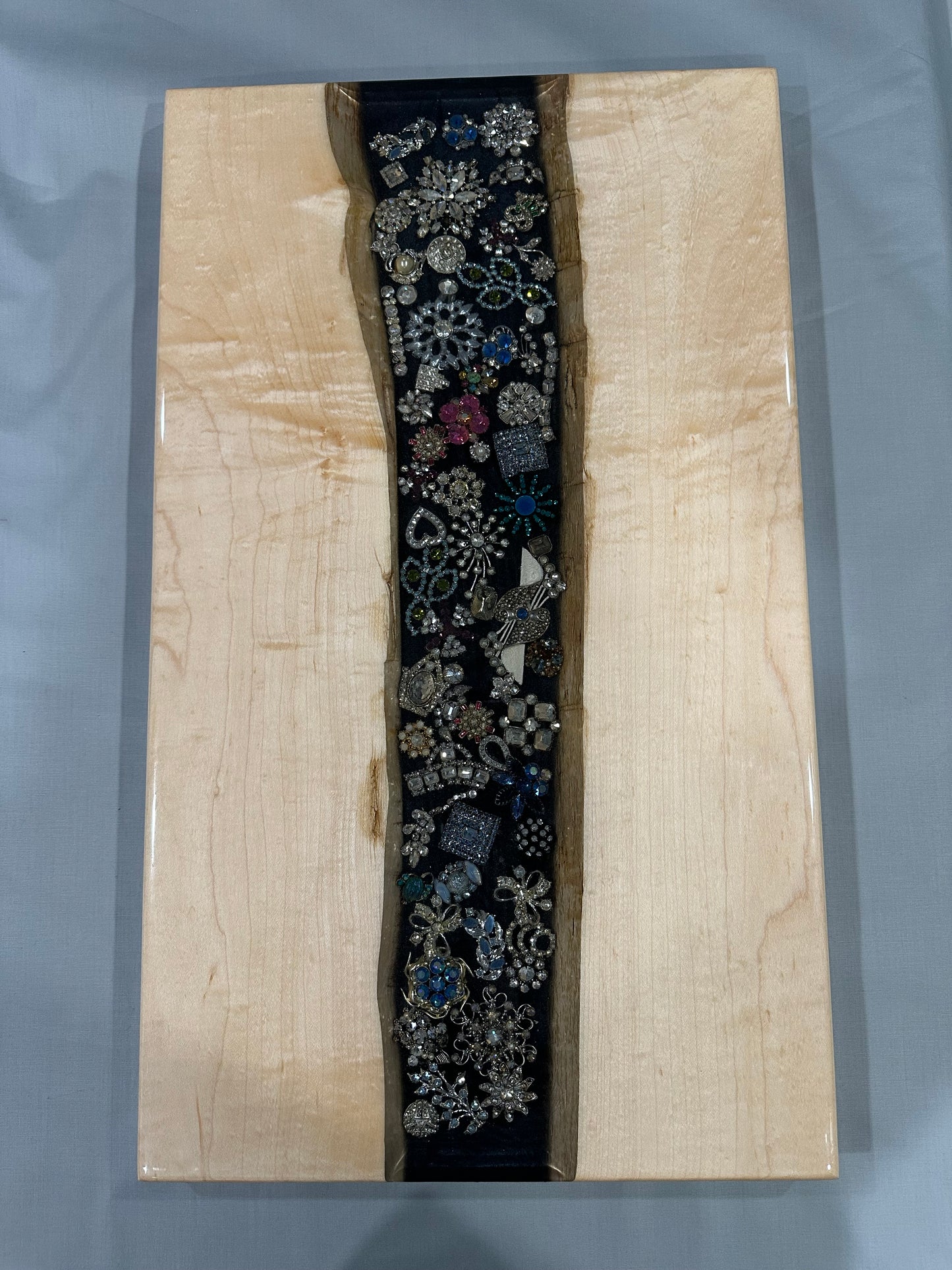 Figured Maple Jewelry Serving Tray