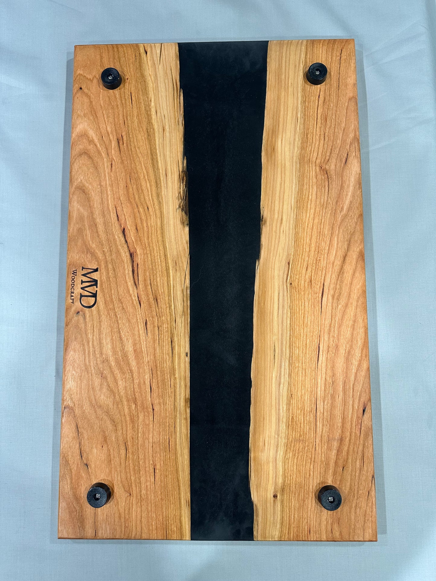 Cherry Wood River Rock Serving Tray