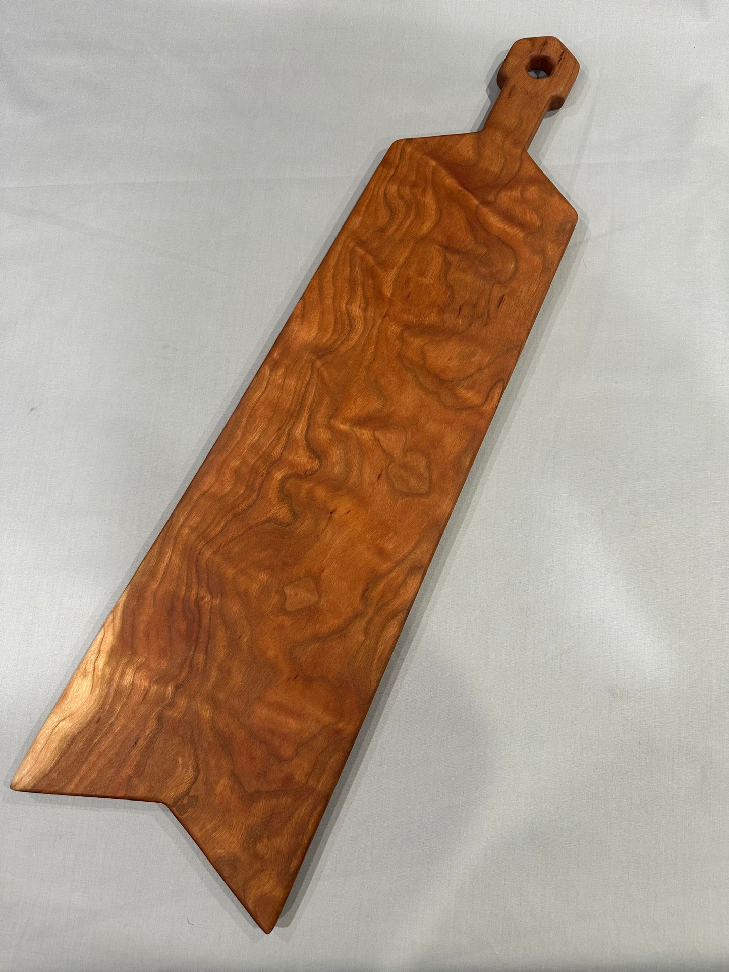 Figured Curly Cherry Charcuterie Board