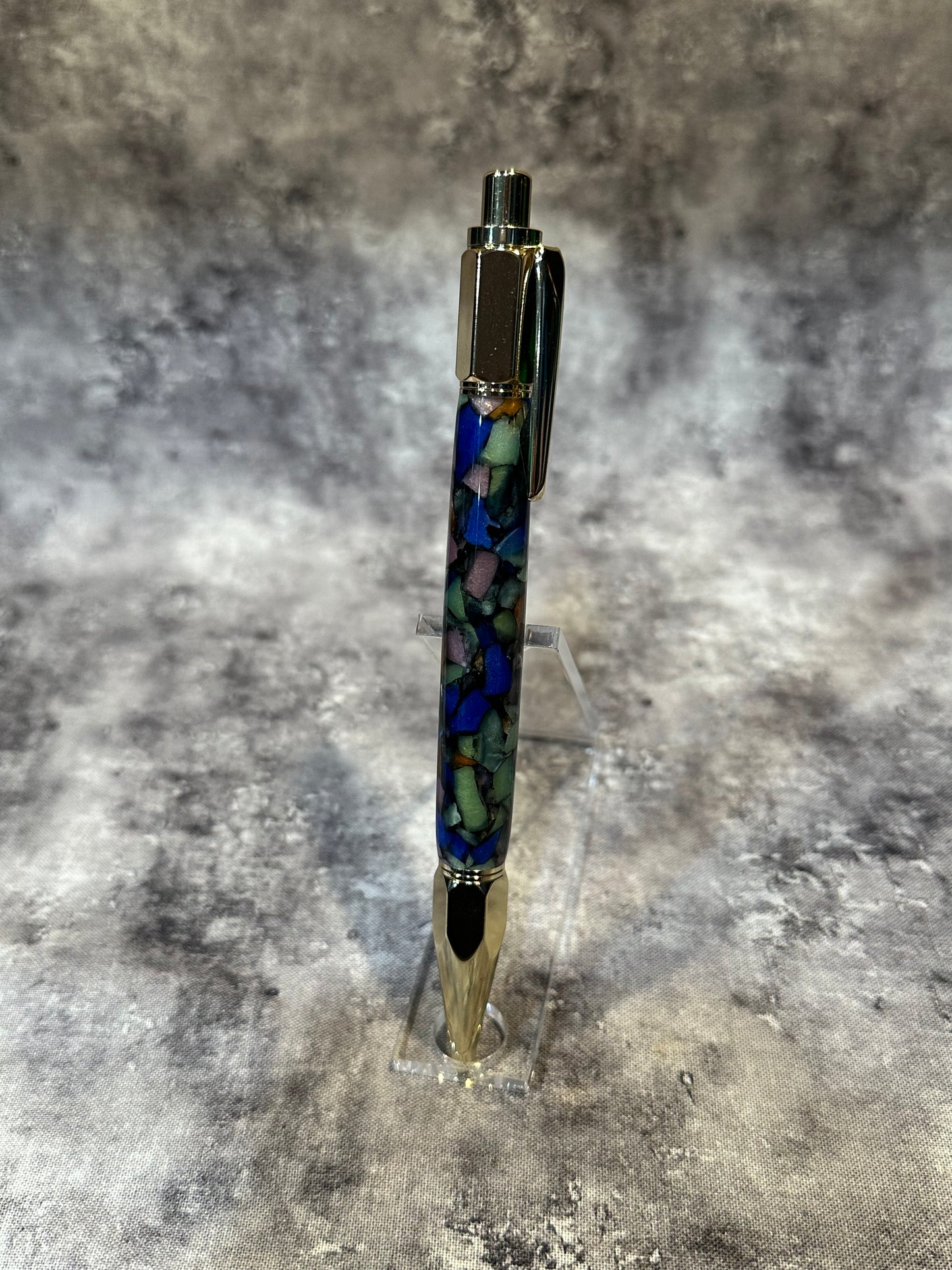 Multi-Colored Acrylic Retractable Pen