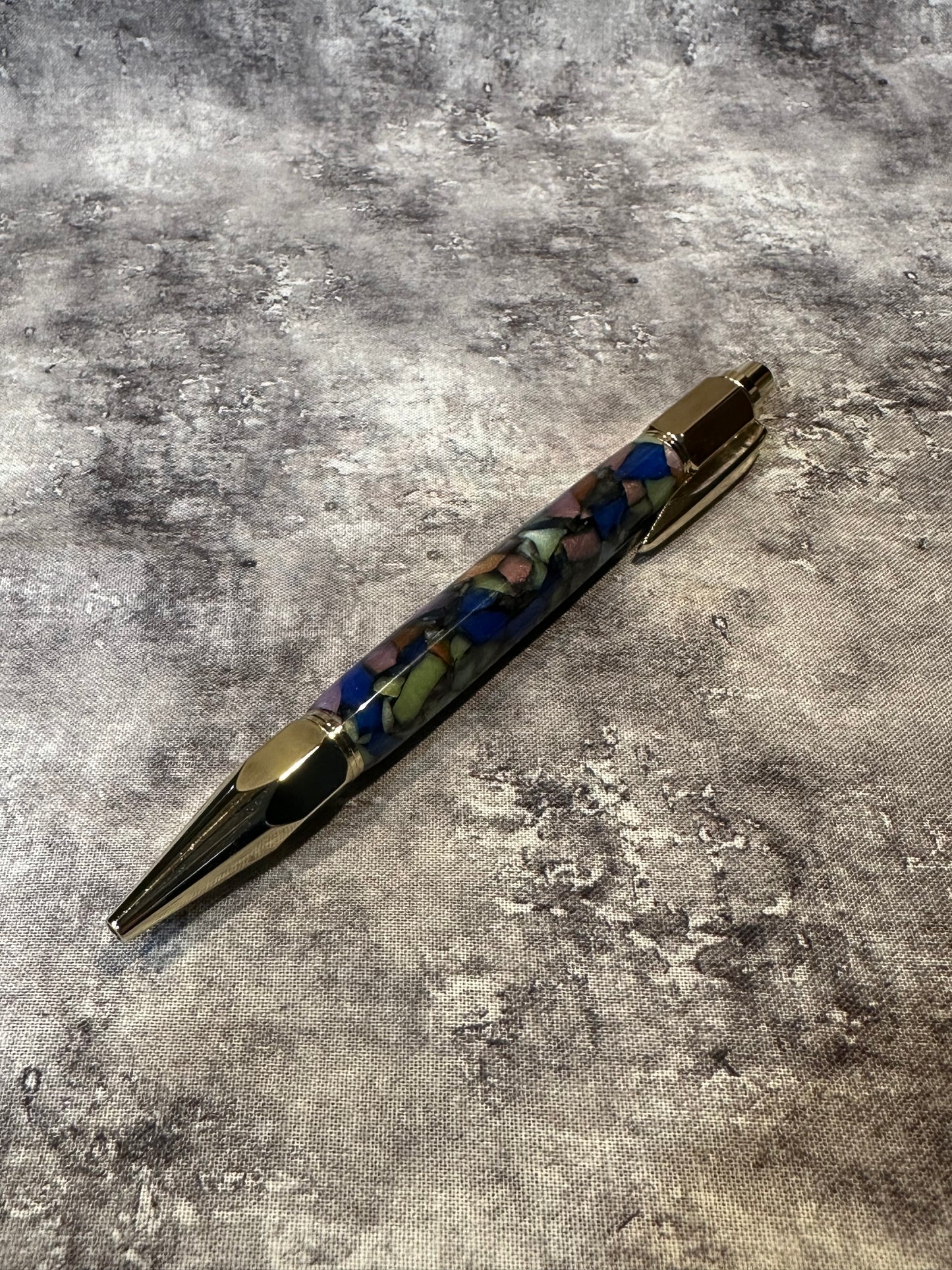 Multi-Colored Acrylic Retractable Pen