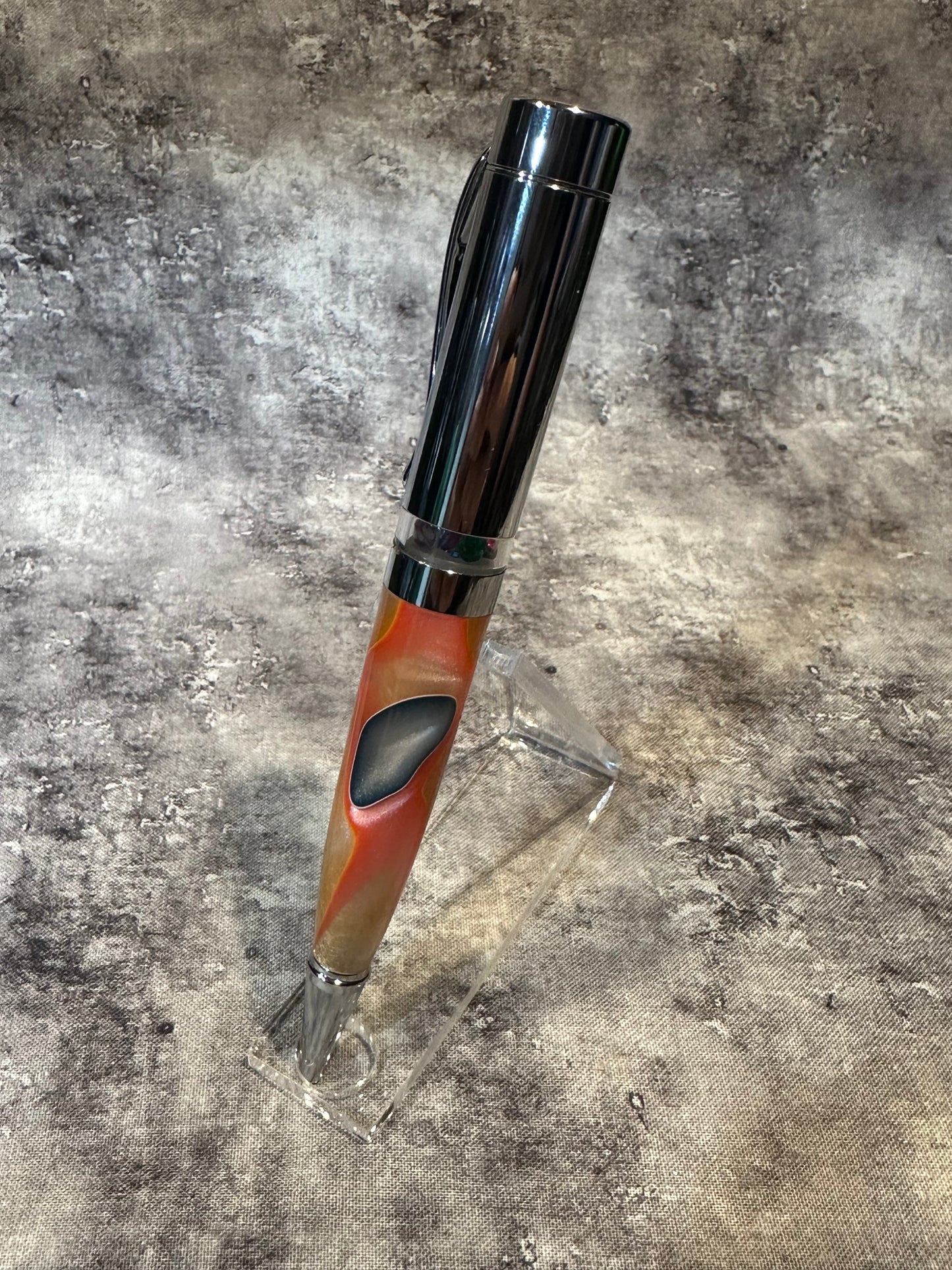 Multicolored Kaleidoscope Acrylic Twist-to-Retract Pen