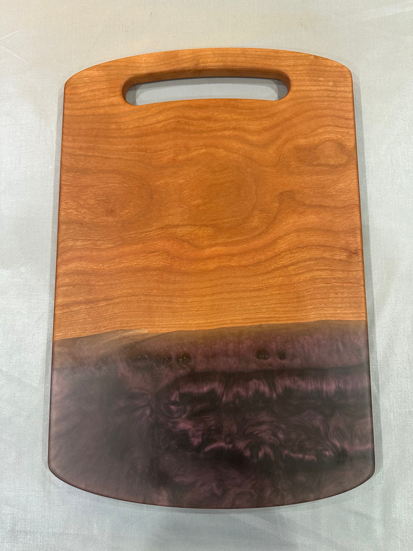 Cherry and Smokey Purple Epoxy Board