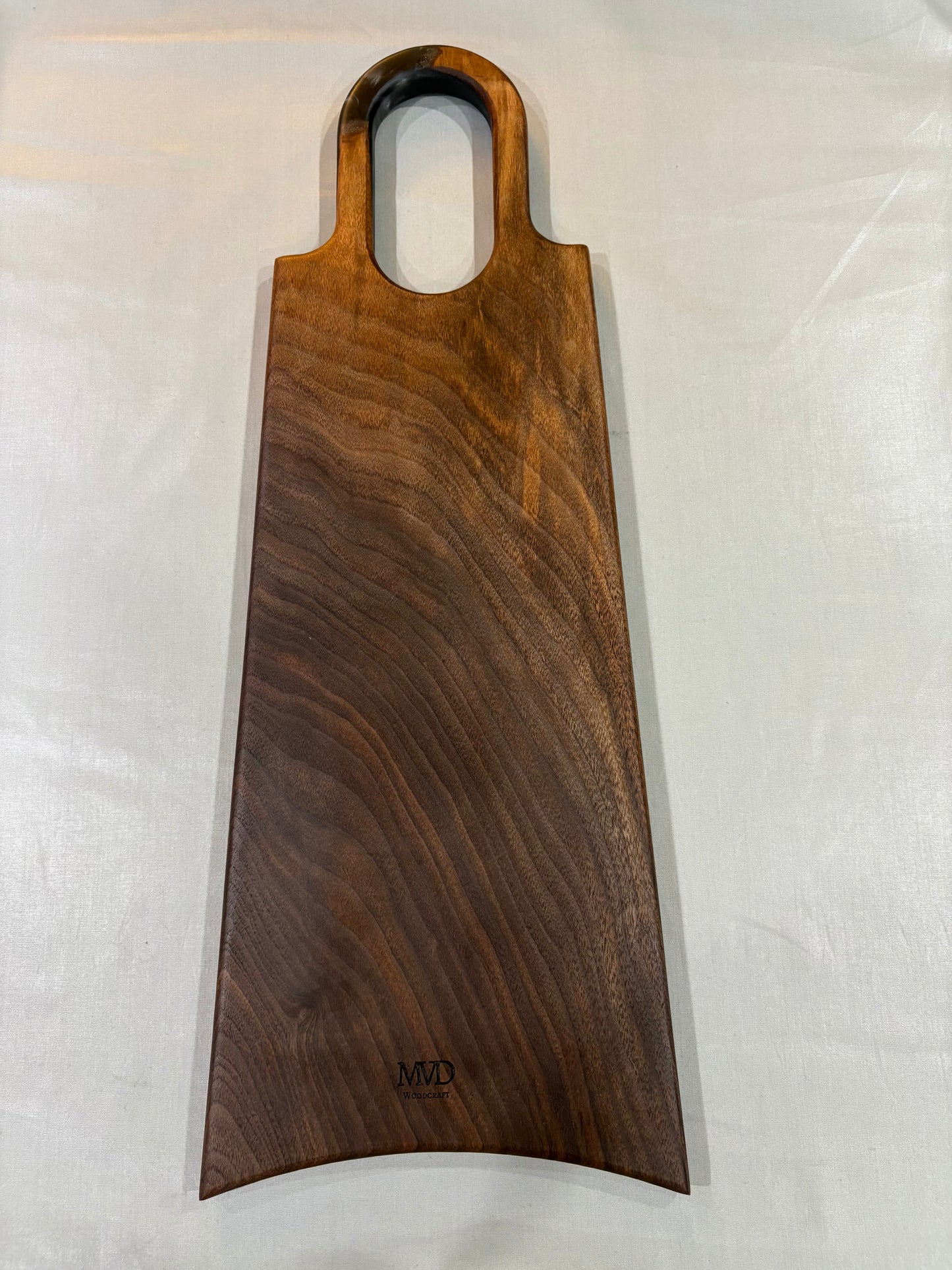 Walnut and Gray Epoxy Charcuterie Board