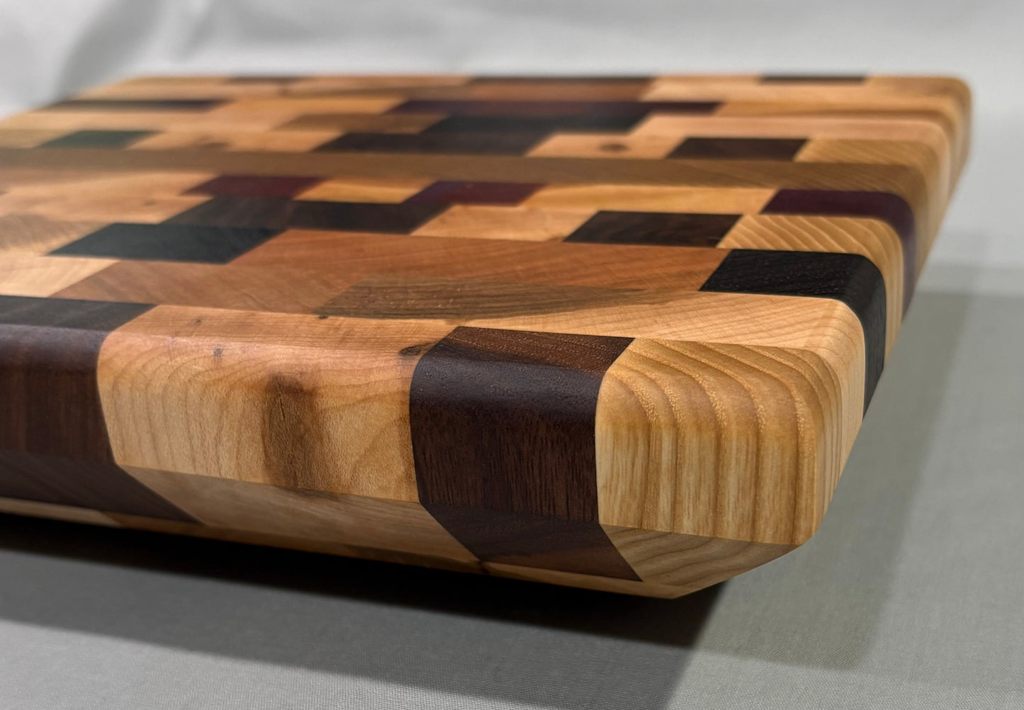 Small Mixed Wood End Grain Cutting Board