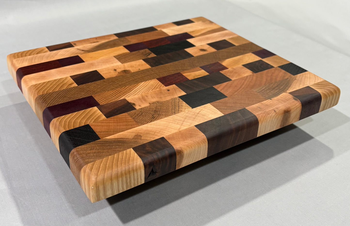 Small Mixed Wood End Grain Cutting Board