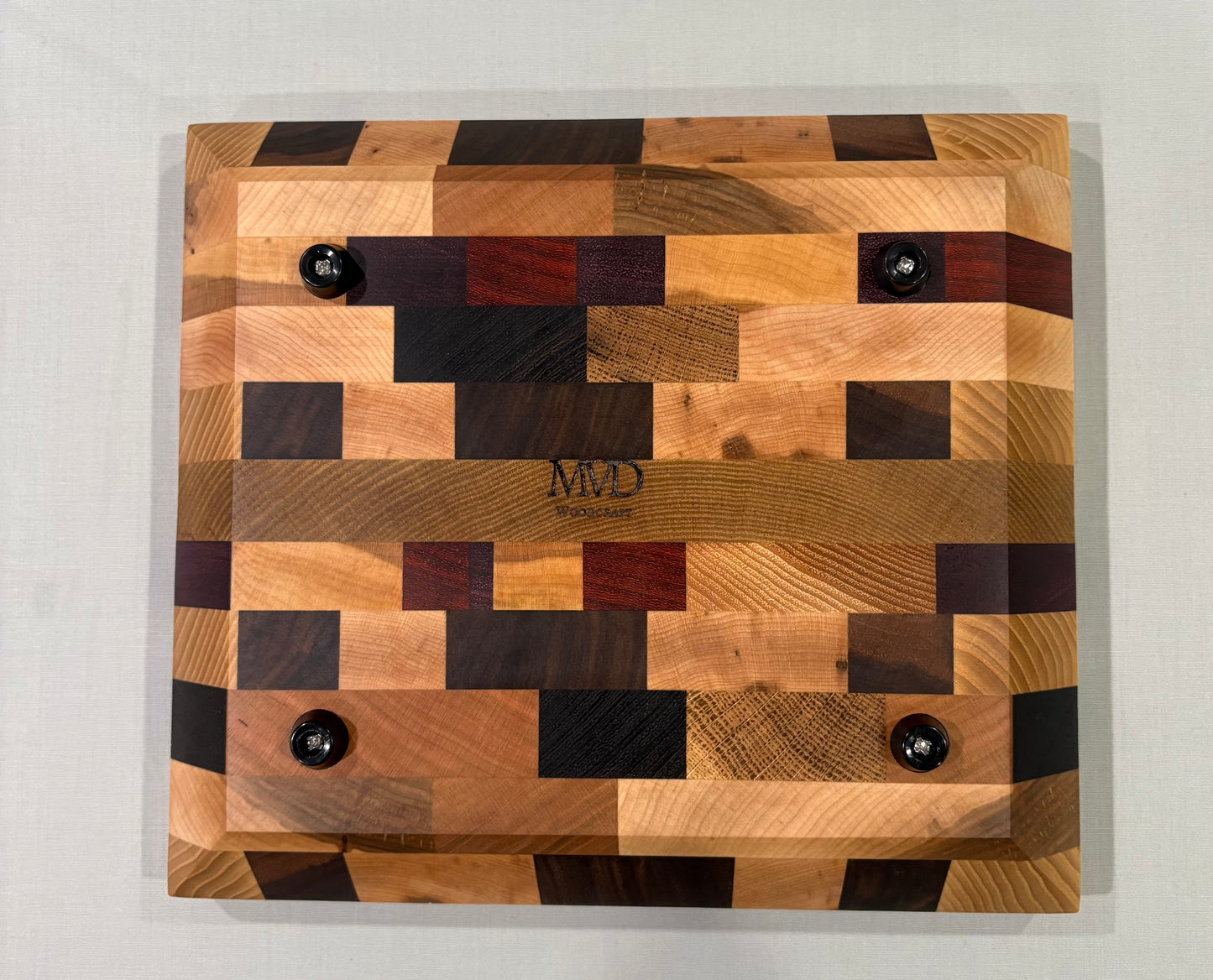 Small Mixed Wood End Grain Cutting Board