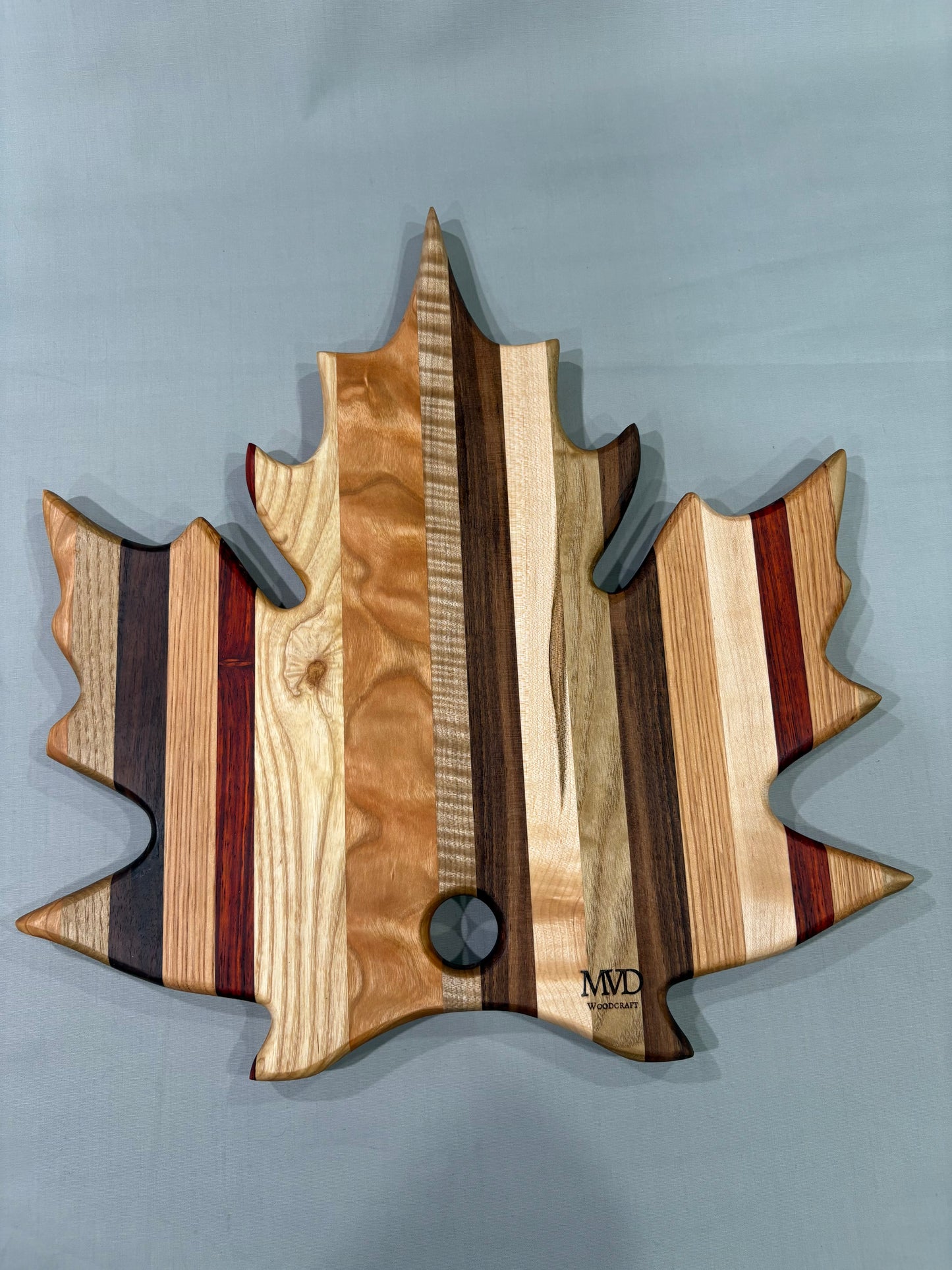 Large Multi-Wood Maple Leaf Board