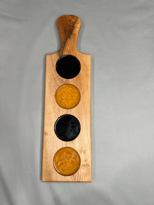 Maple Drink Flight with Black & Gold Epoxy