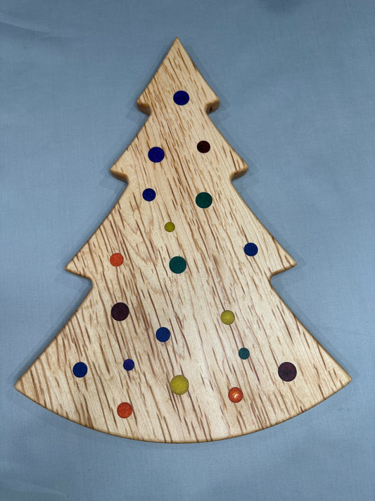 Multi-Colored Maple Christmas Tree Charcuterie Board