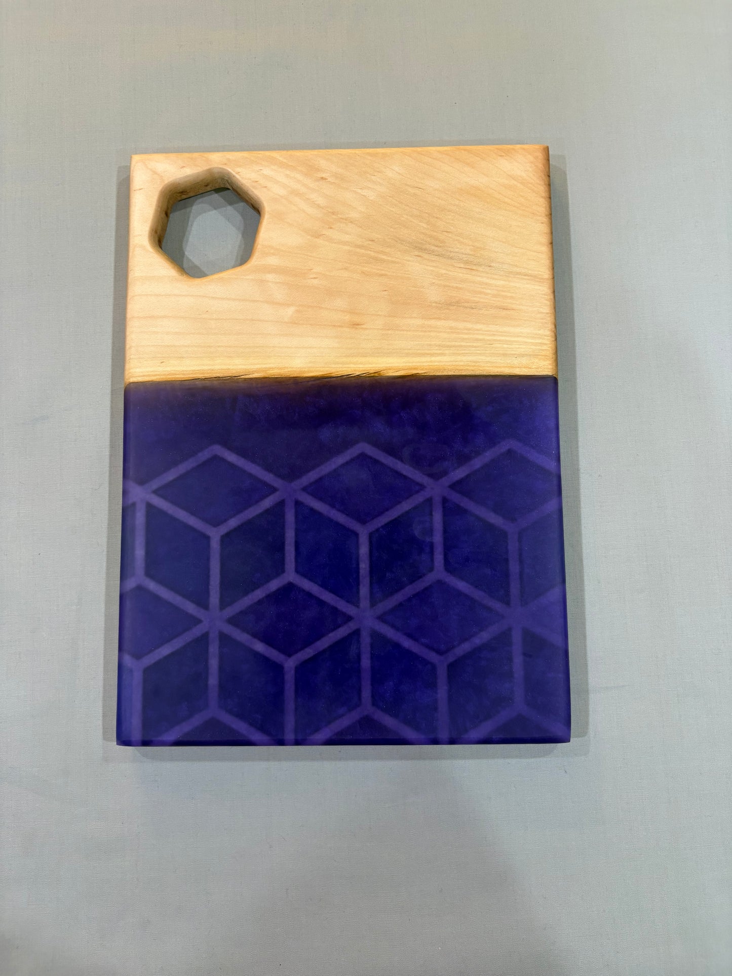 Tri-Color Hexagon Charcuterie Board