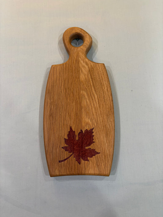 Engraved Maple Leaf Charcuterie Board