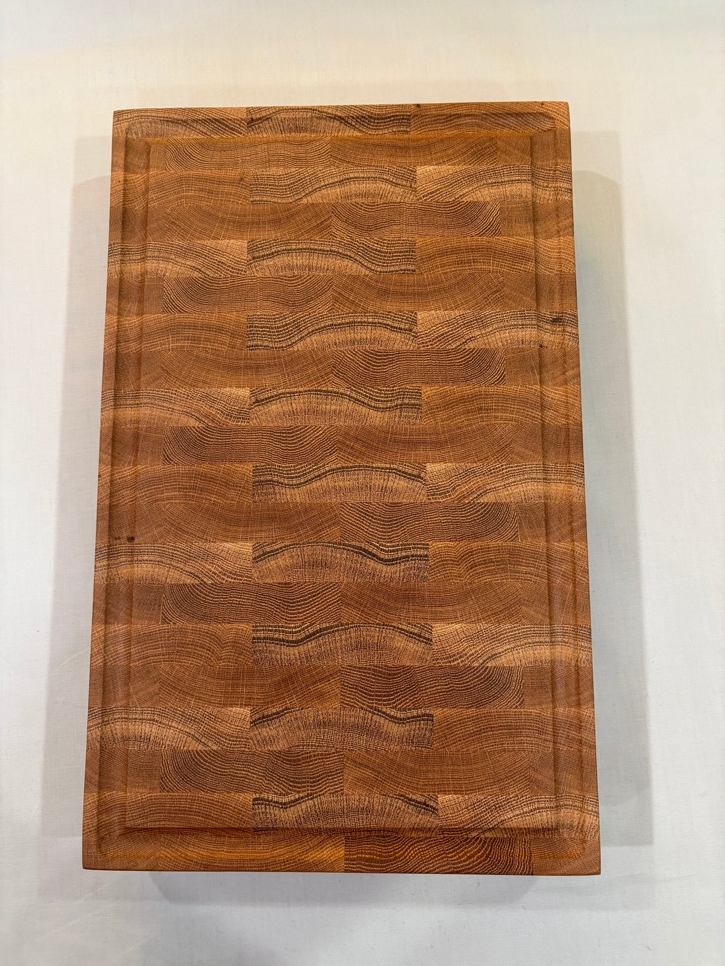 White Oak Endgrain Cutting Board with Juice Groove
