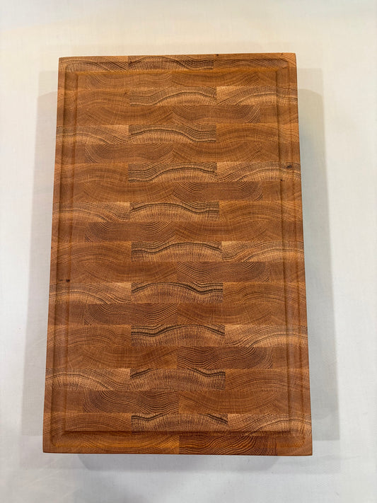 White Oak Endgrain Cutting Board with Juice Groove