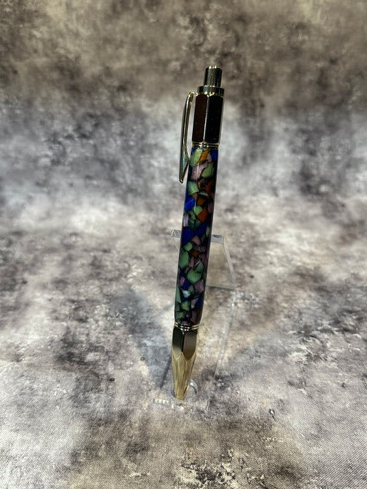 Multi-Colored Acrylic Retractable Pen