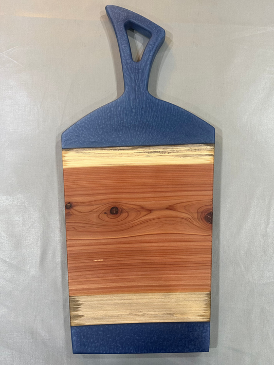 Aromatic Cedar Board with Blue Epoxy