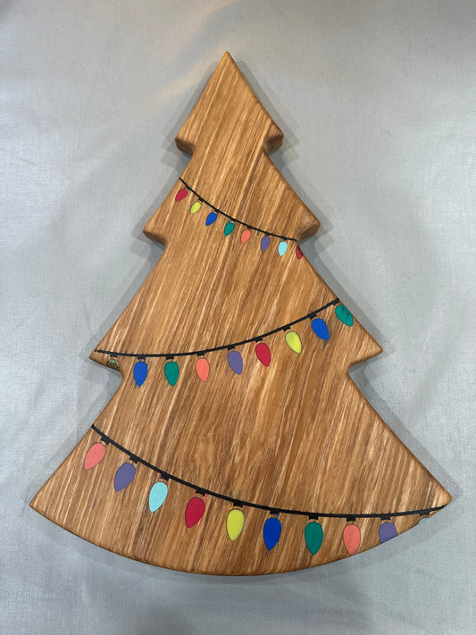 Multi-Colored Christmas Tree Board