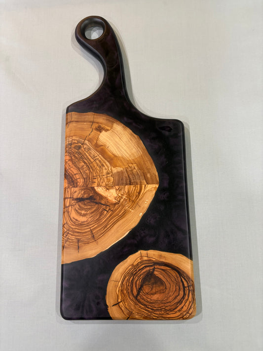 Dark Purple Olivewood Cookie Board