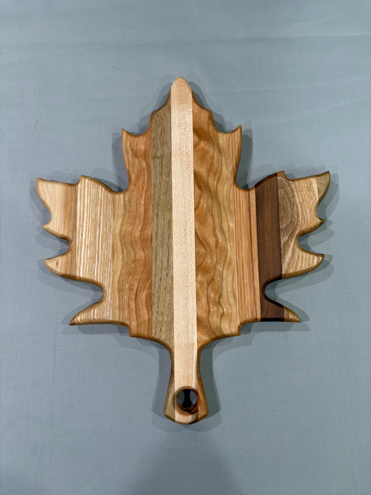 Small Multi-Wood Maple Leaf Board