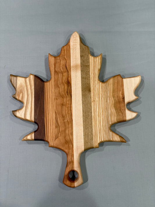 Small Multi-Wood Maple Leaf Board