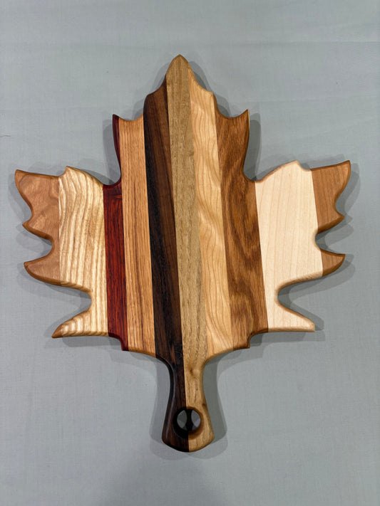Small Multi-Wood Maple Leaf Board