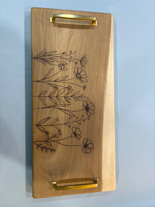 Flower Serving Tray