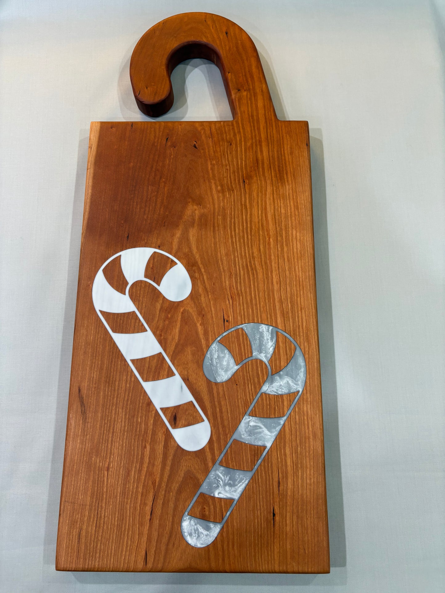 Candy Cane Charcuterie Board